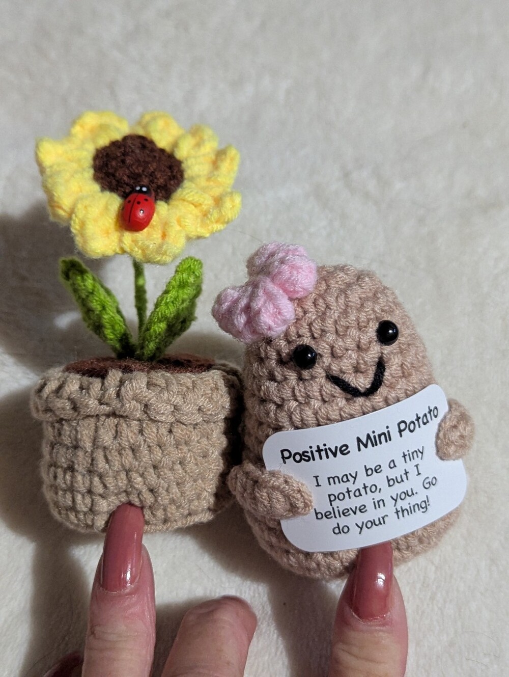 Positive Potato Crochet Potato And Flower